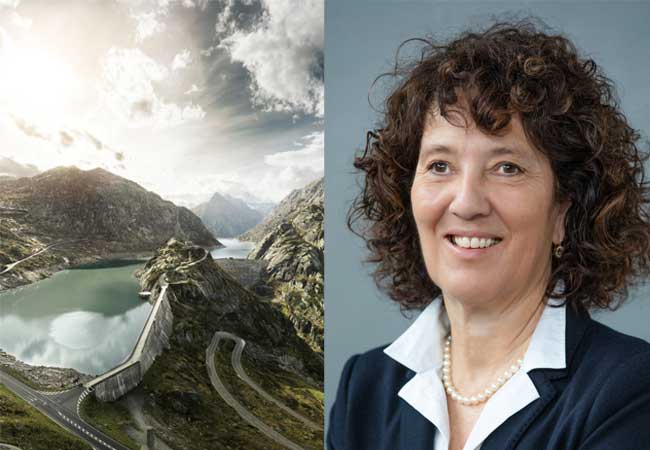 PB. KWO I re. Bildinformationen: Barbara Egger-Jenzer, seit 20. März 2020 neue Verwaltungsratspräsidentin der Kraftwerke Oberhasli AG (KWO) Fotografin: Pia Neuenschwander