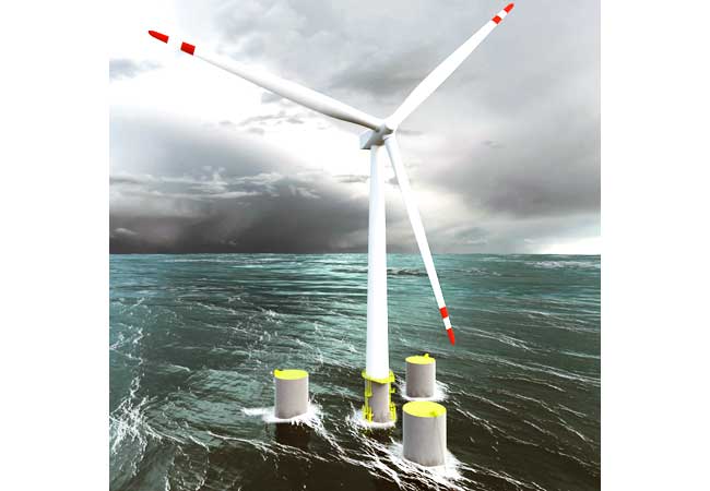 Pressefoto: Iberdrola investiert in neue Technologien. So könnten dann zukünftige Windparks von Iberdrola ausschauen. (© Iberdrola)
