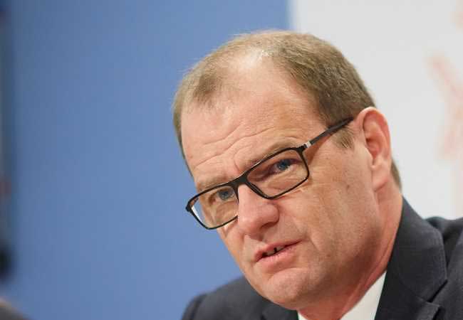 PB: Stefan Kapferer auf der Jahrespressekonferenz von 50Hertz in Berlin. Foto: Jan Pauls/50Hertz