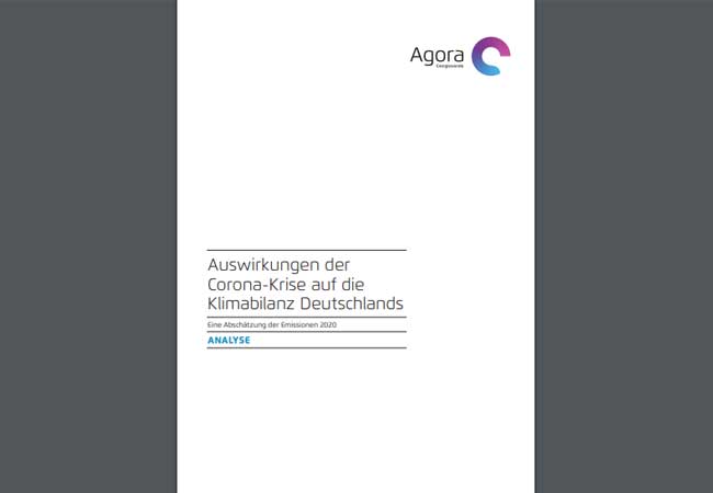 Studie: Auswirkungen der Corona-Krise auf die Klimabilanz Deutschlands Eine Abschätzung der Emissionen 2020