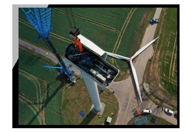 PB: Sabowind Service baut Altanlagen im Windpark Gersdorf zurück / © Sabowind Service GmbH