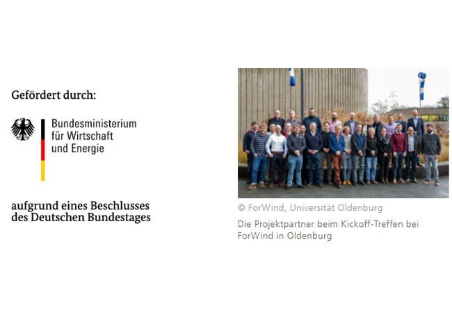 PB: © ForWind, Universität Oldenburg Die Projektpartner beim Kickoff-Treffen bei ForWind in Oldenburg