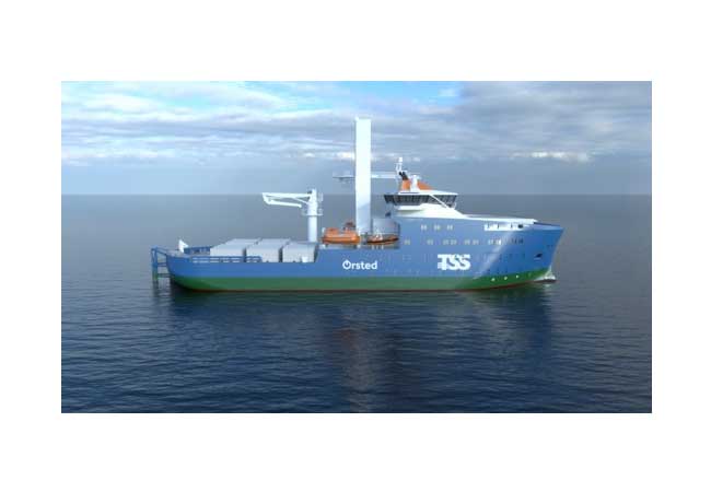 PB: Mock-up of the Service Operations Vessel to be deployed on Ørsted’s Greater Changhua offshore wind farms. The detailed design of the vessel is yet to be finalized.