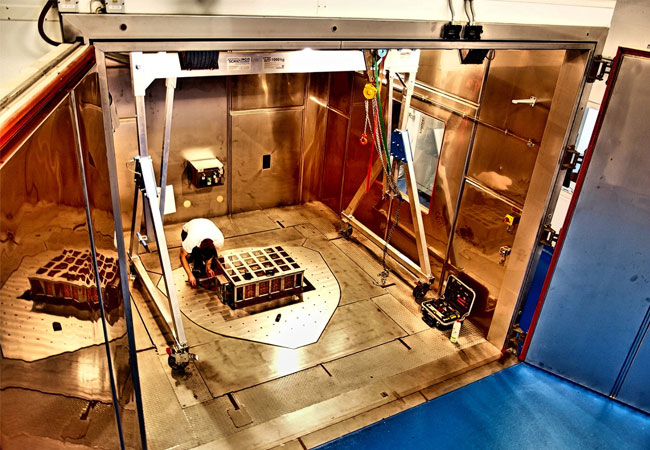 PB: Batterieprüfstand am Fraunhofer LBF. / © Fraunhofer LBF