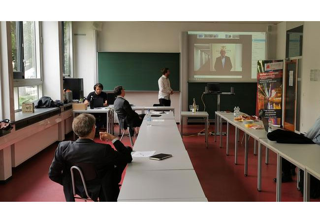 PB: Vertreter der Hochschule Karlsruhe bei der Konferenz zur Unterzeichnung der Absichtserklärung für das Studienfeld "Nachhaltige Mobilität" / Christoph Hupfer HsKA