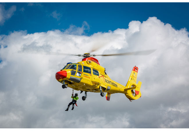 PB: NHC Northern Helicopter übernimmt Luftrettung für vier weitere Offshore-Windparks in der Nordsee / Copyright: NHC Northern Helicopter