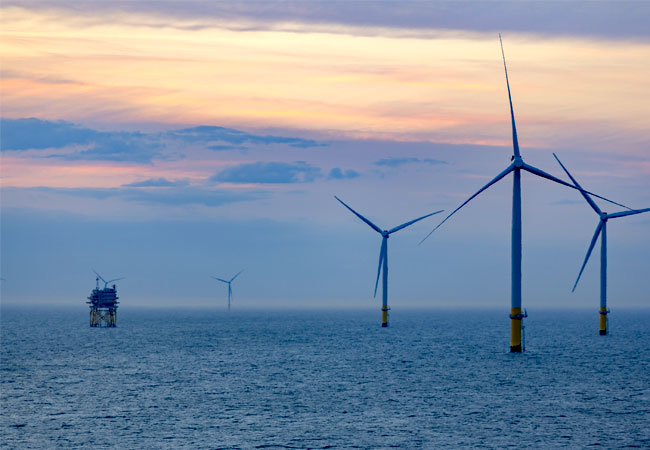 PB: Photo from Walney Extension Offshore Wind Farm