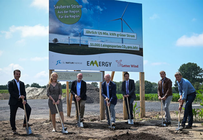 PB: Spatenstch beim Windpark Coesfeld