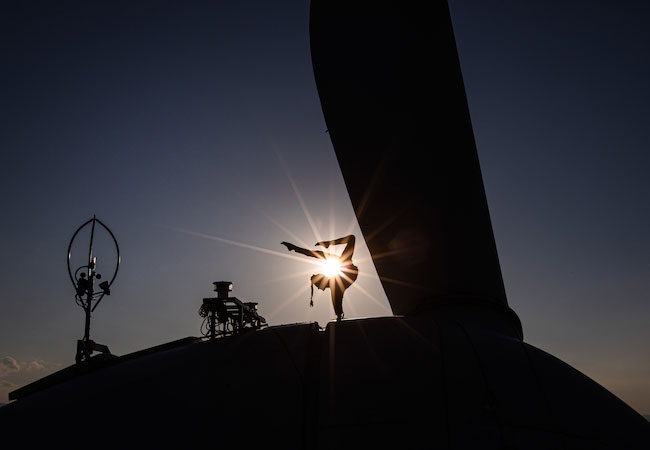 PB: Windrad-Performance / Bild: © Astrid Knie