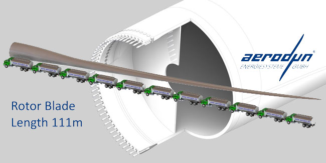PB: aerodyn stellt das weltweit größte Rotorblattdesign für 11 MW bis 15 MW-Anlagen vor