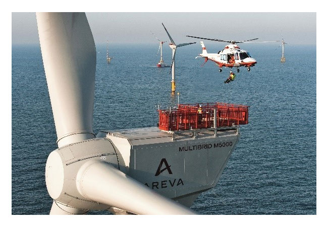 PB: Der in RAVE entstandene weltweit einmalige Datensatz steht jetzt allen Forschern zur Verfügung, um die Offshore Windenergie weiter voranzubringen / © Areva MultibridJan Oelker