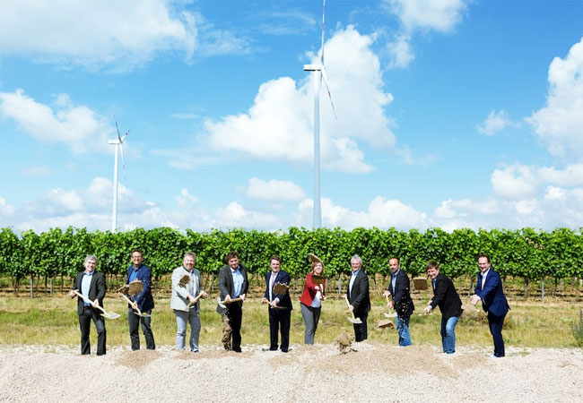 PB: Spatenstich für vier neue Windenergieanlagen der Windkraft Simonsfeld in Poysdorf-Wilfersdorf / Bild: © Ursula Röck