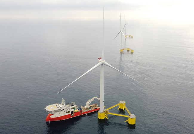 PB: The first floating wind farm in continental Europe is now fully operational / Repsol