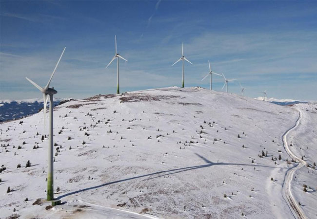 PB: Windpark im Winter