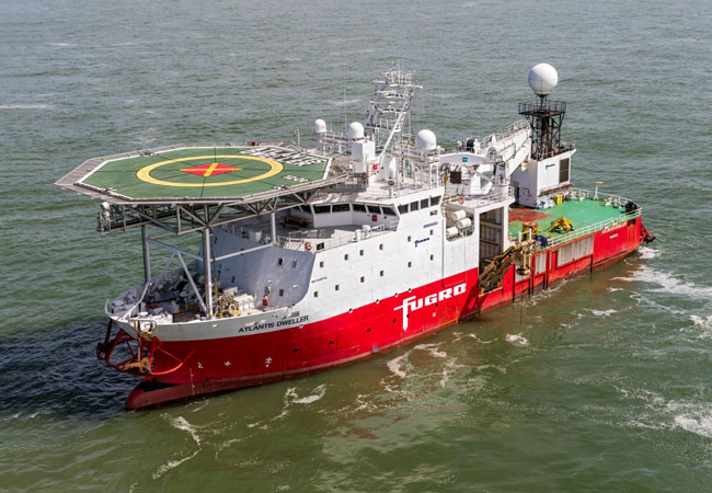 Caption: Fugro’s Atlantis Dweller will be mobilised for the unexploded ordnance (UXO) site clearance survey as part of their new CrossWind project for the Hollandse Kust (noord) offshore wind farm