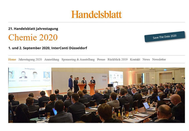 PB: Ørsted auf der Handelsblatt Jahrestagung Chemie 2020
