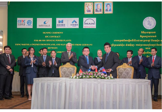 Image caption: Wärtsilä Optimised maintenance agreement will support the performance and reliability of Electricite du Cambodge’s C7 200 MW power plant in Phnom Penh, Cambodia. / © CGGC INTERNATIONAL LTD. and CGGC-UNPOWER Co.Ltd.
