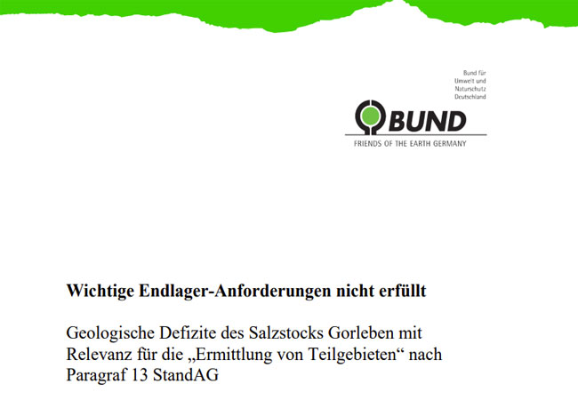 Wichtige Endlager-Anforderungen nicht erfüllt
