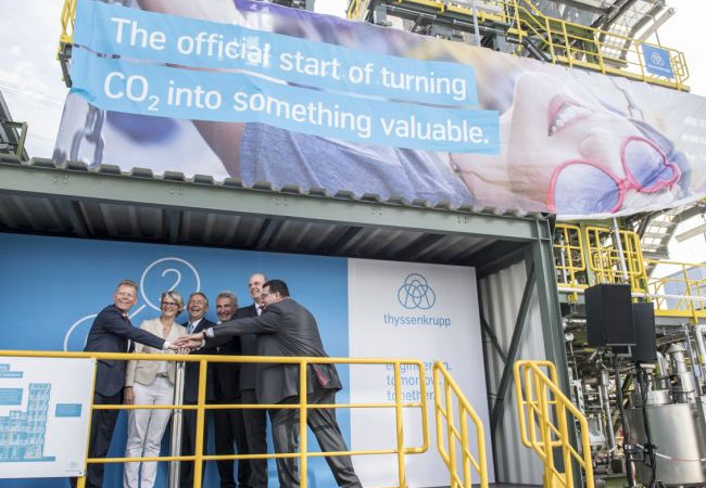 PB: Abgas-Recycling im Industriemaßstab: Eröffnung des Carbon2Chem-Technikums / © Rickel / BMBF