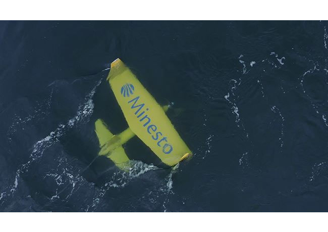 PB: Commissioning work of Minesto's DG100 tidal kite system in Vestmannasund, Faroe Islands / Photographer: Minesto
