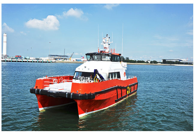 PB: Crew Transfer Vessel / CTV is used during the construction, maintenance and operation of offshore wind farms. While the majority of vessels will work in different markets, Crew Transfer Vessels (CTVs), have emerged as a specialist area. These vessels are used to transport wind farm technicians, other personnel and equipment spares out to sites on a daily basis.