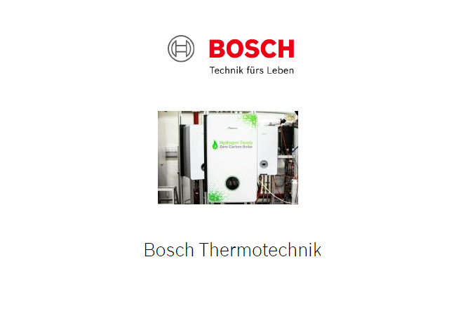 pb. Bosch präsentiert Erdgas-Wasserstoff-Heizkessel für Wohngebäude