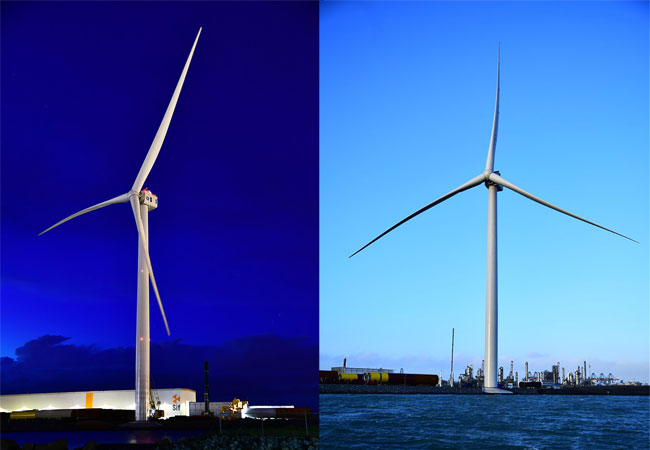 PB: GE Haliade-X prototype in Rotterdam, Netherlands