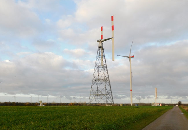 PB: Vorfall an der Vertical Sky®-Prototypanlage in Grevenbroich / © Agile Wind Power AG