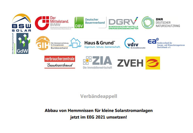 PB: Verbändeappell