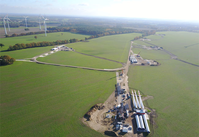 Pressefoto aus dem entstehenden Windenergiepark Warnsdorf für Ihre Berichterstattung Quelle: Vestas Wind Systems A/S