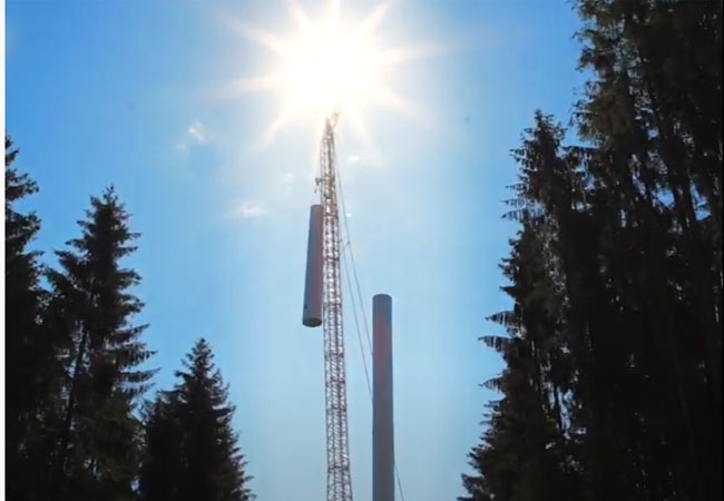 juwi Videobild: Die Entstehung des Windparks Roßkopf