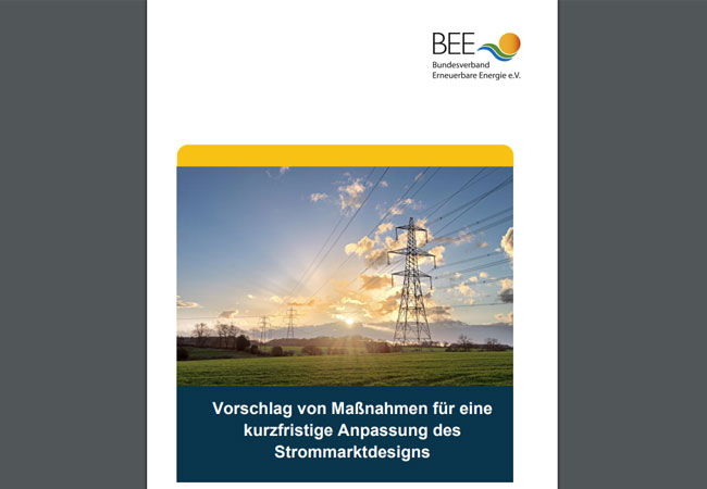 PB: Die Notwendigkeit der Flexibilität hatte auch der BEE kürzlich in seinem Papier für kurzfristige Maßnahmen zur Anpassung eines Strommarktdesigns gefordert