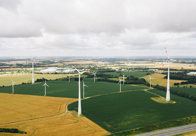 Pressefoto: Blick ins Windfeld / © ENERTRAG WindStrom GmbH