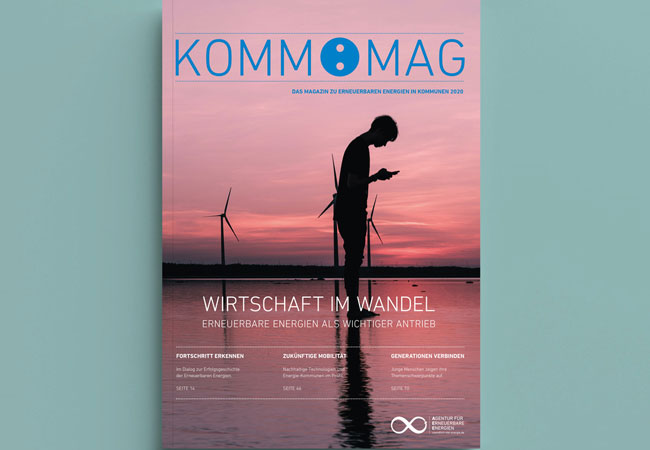 PB: Neue Ausgabe des AEE-Magazins KOMM:MAG zeigt die Wirtschaft im Wandel