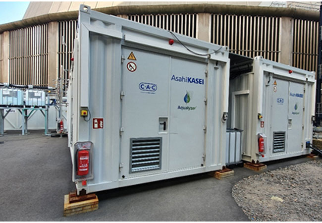 PB: Vorgefertigte Module der Wasser-Elektrolyse Anlage mit dem Ziel, den CO2-Ausstoß zu verringern