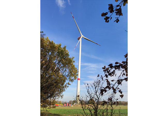 PB: Der erneuerte Windenergiepark Warnsdorf nimmt voraussichtlich am 24. Februar 2021 seinen vollen Betrieb auf / Foto: UKA