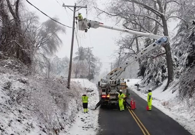 PB: Power Restoration Effort in Full Swing Following Most Damaging Ice Storm in Virginia in Two Decades