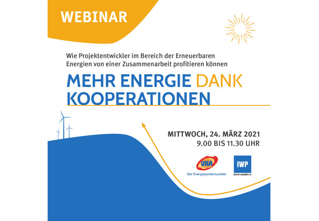 PB: Kostenfreies Webinar zu Kooperationen in der Entwicklung von Windenergieprojekten