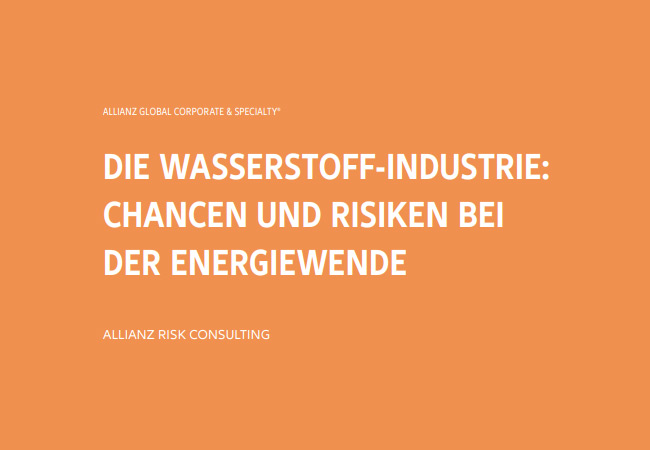 PB: Wasserstoff wird eine führende Rolle bei der Energiewende vorausgesagt. Das "grüne Öl des 21. Jahrhunderts" wird von Regierungen weltweit zunehmend gefördert. Als Alternative zu fossilen Brennstoffen könnte es in Zukunft ein wertvolles Instrument zur Bekämpfung des Klimawandels sein und vielen Branchen helfen, ihre CO2-Emissionen zu reduzieren. Dieses Risk Bulletin von Allianz Global Corporate & Specialty (AGCS) beleuchtet einige der Chancen und Herausforderungen, die auf die Energiewirtschaft zukommen, und bewertet auch das Risikoumfeld von Technologien, die mit der Produktion, der Speicherung und dem Transport von grünem Wasserstoff verbunden sind.