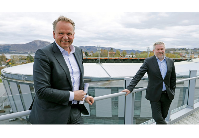 PB: Ole Ertvaag (left), CEO HitecVision, and Pål Eitrheim, executive vice president for New energy solutions in Equinor. (Photo: Arne Reidar Mortensen)