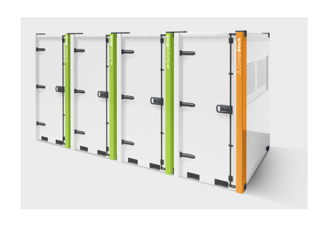 PB: Stationäre Lösungen LeBlock™ Intelligent Energy Integrated by Leclanché Modular, Skalierbar, Plug & Play Zur Vereinfachung der Logistik Reduzierung der Gesamtkosten und des CO2-Fußabdruck