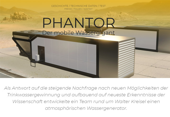 PB: PHANTOR Der mobile Wassergigant