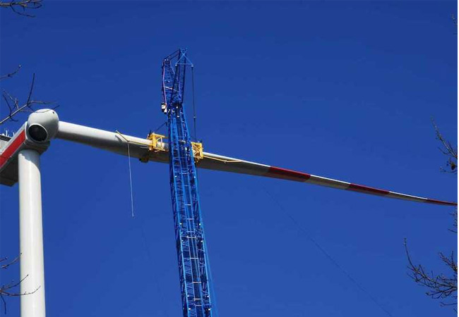 PB: Modernste Windräder Niederösterreichs stehen in Groß-Schweinbarth / Bild: © Profes