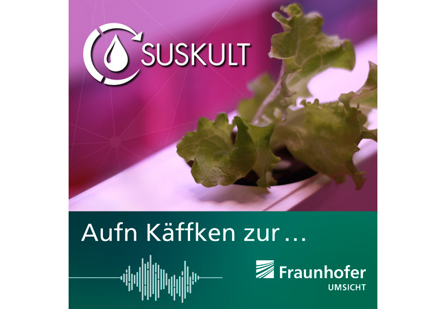PB: Der Podcast »Aufn Kaeffken zur ...« informiert über das neuartige Agrarsystem SUSKULT. / © Fraunhofer UMSICHT