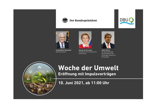 PB: WdU mit Leyen, Steinmeier und Kerry DBU verkünden den neuen Umwelt-Gesellschaftsvertrag