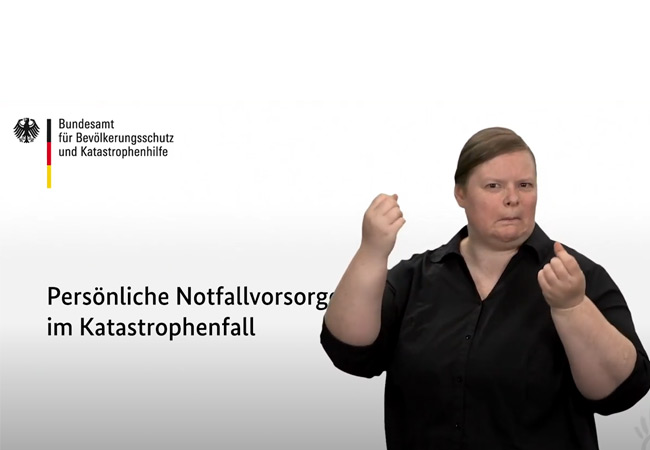 PB: Ratgeber: Persönliche Notfallvorsorge im Katastrophenfall (in DGS)
