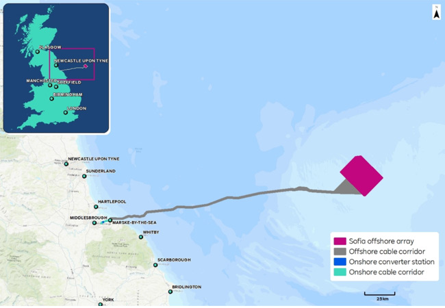 PB: Lagekarte Offshore-Windparks Sofia