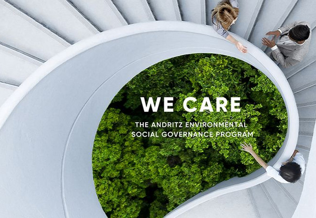 PB: ANDRITZ präsentiert umfassendes Nachhaltigkeitsprogramm "We Care"