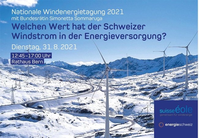 PB: Nationale Windenergietagung 2021 in der Schweiz