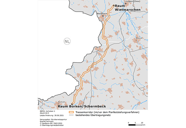 PB: Raum Wietmarschen – Raum Borken/Schermbeck (Abschnitt C)